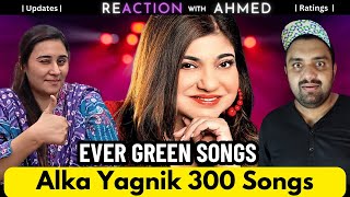 Reacting to Alka Yagnik's Top 300 Songs! | Reaction with Ahmed & Filza