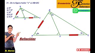 CONSTRUCCION DE TRIANGULOS GEOMETRIA PLANAE JERCICIO Nº 31