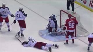 Pavel Datsyuk Wonderful Goal vs Blue Jackets 4/1/2010