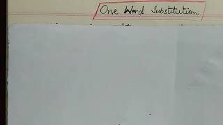 one word substitution / English learning easy way / vocabulary