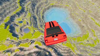 Cars vs Leap of Death Realistic Crashes BeamNG drive #135 | BeamNG