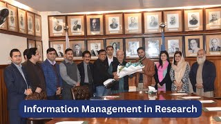 Information Management in Research: A Session with PhD Students [Urdu/Hindi] | Dr. Khalid Mahmood