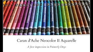 Caran d'Ache Neocolor II Aquarelle - A first impression