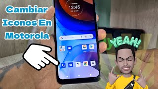 Como Cambiar Los Iconos De Las Aplicaciones De Un Motorola E7i Power/Android 10