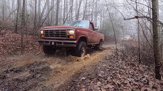 Ford and Dodge Exploring Forest Roads