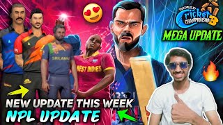 Wcc3 New Npl Update | Wcc3 New Update This Week | Wcc3 Mega Update | World Cricket Championship 3