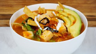 SOPA DE TORTILLA SUPER ECONÓMICA Y SABROSA RAPIDITA