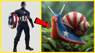 AVENGERS but SNAIL 🐌 VENGERS 🔥 All Characters (marvel & DC) 2024