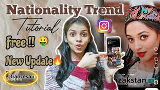 different nationalities trend tutorial free | nationality challenge instagram |look different reels