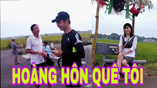 Đường hoa cánh đồng lúa quê tôi