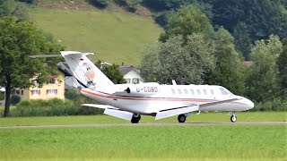 Cessna 525B Citation Jet D-COBO landing at Buochs Airport