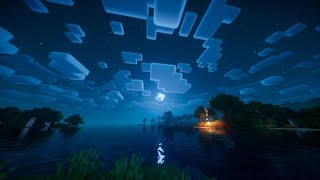 Minecraft | Starry Night Wave Ambience and Music 🌕 [relax and sleep]