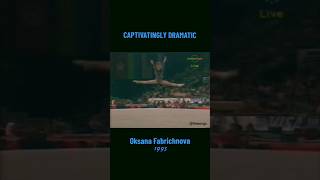 Captivatingly Dramatic - Oksana Fabrichnova Floor #gymnasticsshorts