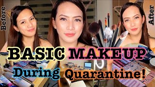 BASIC MAKEUP DURING QUARANTINE! PHILIPPINES 🇵🇭 | LOVELICIOUS VLOGS