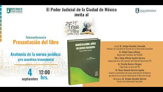 Presentación del libro Anatomía de la norma jurídica: giro semiótico trascendental