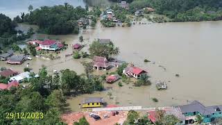 banjir sekitar kampung bendang pak yong dan jejulok pengkalan kubor Tumpat 29/12/2023