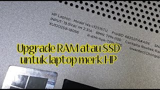 Upgrade RAM Laptop hp 14s CF2XXX atau 14s-CF2516TU