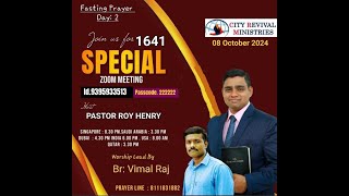 ZOOM LIVE | CRM | PR.ROY HENRY | WORSHIP BY BR.VIMAL RAJ