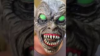 Fantasia Máscara Monstro Orc c/ cabelo cinza  Carnaval cosplay