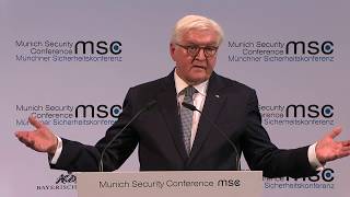 German President Steinmeier delivers opening statement at Munich Security Conference (14 Feb. 20)