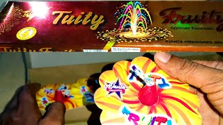 Tuity Fruity spinner fountain crackers bursting and testing 2020 Crackers Testing #1