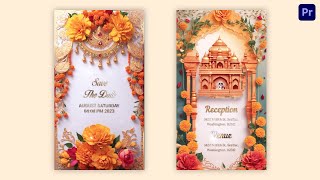 Unique 3D Hindu Wedding Invitation Instagram Story