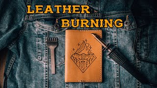 Выжигание на КОЖЕ. Перенос рисунка на кожу // Leather Burning