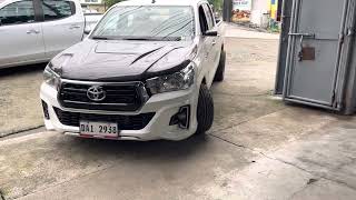 Full exhaust  side exit  on Toyota hilux -Nitrofuze garage