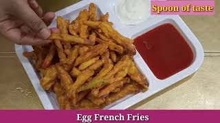 Crispy Egg French Fries Recipe | Easy Egg French Fries | Anday Wali Fries | Spoon of taste