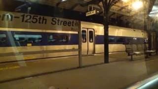 Metro North Railroad Hudson Line Audio from Grand Central Terminal to Croton-Harmon at Night