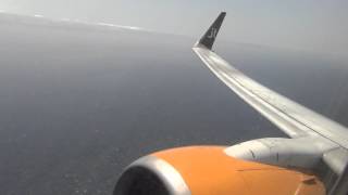 JetTime 737-7L9 Take off Las Palmas, ROARING ENGINES! [OY-JTU]