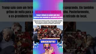 Trump é retirado de comício após tiros; assistam esse momento ex-presidente foi ferido