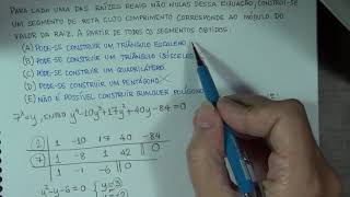 IME 2021 - Questão de Álgebra (com polinômio, logaritmo e geometria)