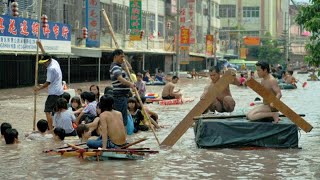 China can't hold anymore! Major flooding strikes Guangdong causing damage