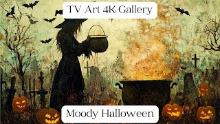 Moody Halloween Screensaver | Art Slideshow For TV | 9 Scenes | 3Hrs | 4K TV Wallpaper | Frame TV