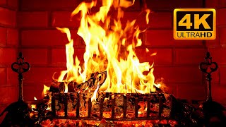 🔥 Cozy Fireplace 4K (12 HOURS). Fireplace with Crackling Fire Sounds. Crackling Fireplace 4K