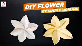 DIY Origami Paper Flower - 3 || Easy Step by Step Tutorial || DIY with sayan