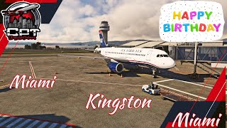 MSFS 2020: BIRTHDAY STREAM | USAIRWAYS A319 TO JAMAICA |#Vatsim #MSFS2020