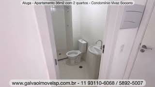 (Aluga) Apartamento 2 quartos - Socorro zona sul, condomínio Vivaz socorro