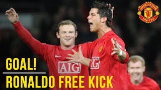 Cristiano Ronaldo's Outrageous Free Kick v Portsmouth All The Angles |  Manchester United | WC 2018