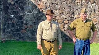 Fort Frederick Flag raising ceremony for the CCC program