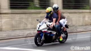 Honda CBR 1000RR Burnout, S1000RR & Hayabusa Wheelie, CBR vs  650F, R1 R6 ZX6R Hornet   Lound Sounds