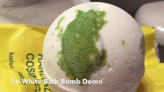 So White Bath Bomb Demo