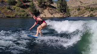 Bex surfing in Idaho