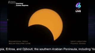 Solar Eclipse LIVE From New Delhi, Rajasthan India.