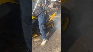 Burnout goes wrong #shorts #reaction #r15v3 #india