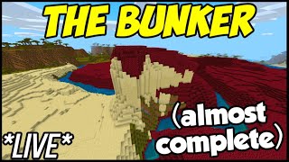 *LIVE* Covering The BUNKER MOUNTAIN In Netherrack! (Nether Biome)