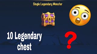 🔴Opening 10  Legendary chest 😱😨🥵 In monster legends (#14)