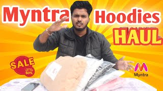 best hoodies for men haul 2023 || clothing haul from Myntra || 2023 mens fashion || buy 1 get 3 free