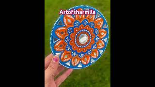 Mandala magnet  #mandala #youtubeshorts #handmade #fridgemangnet